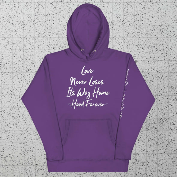 Love Never Loses Its Way Home Hoodie